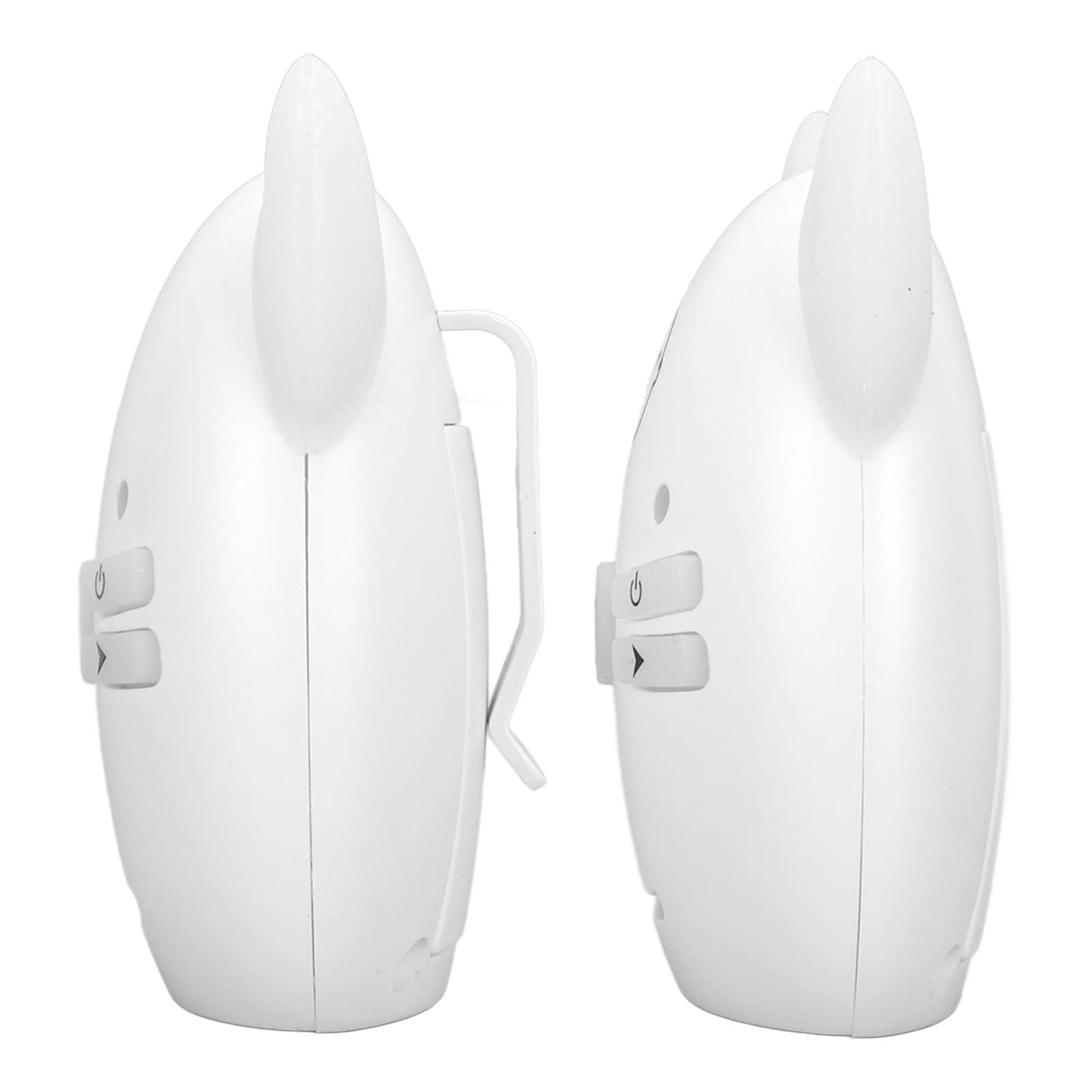 Baby Monitor Audio Digitale Wireless, Monitor Wireless Baby Voice Facile da Trasportare Trasmissione con Crittografia Digitale a Voce Chiara Bellissimo Modello con Luce Notturna per la Casa (Bianco)
