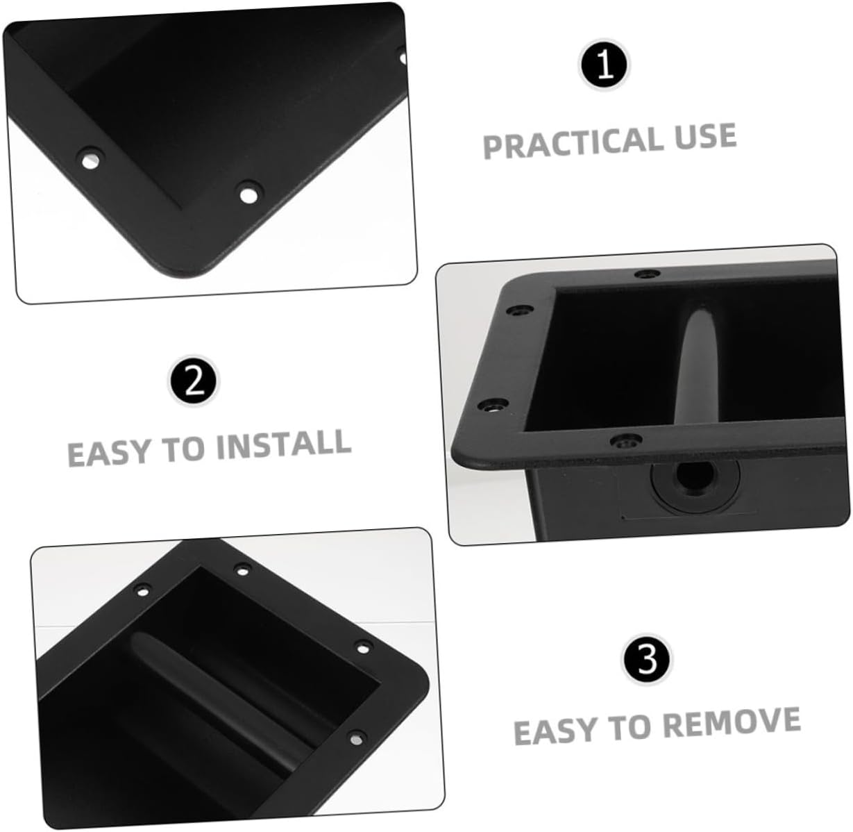 OSALADI 5pcs Plastic Speaker Handle Replacement Handles for Speakers Cabinet Accessories Comfortable