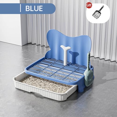 Salle de bain pour chien lavable et solide avec bac d'intérieur compact