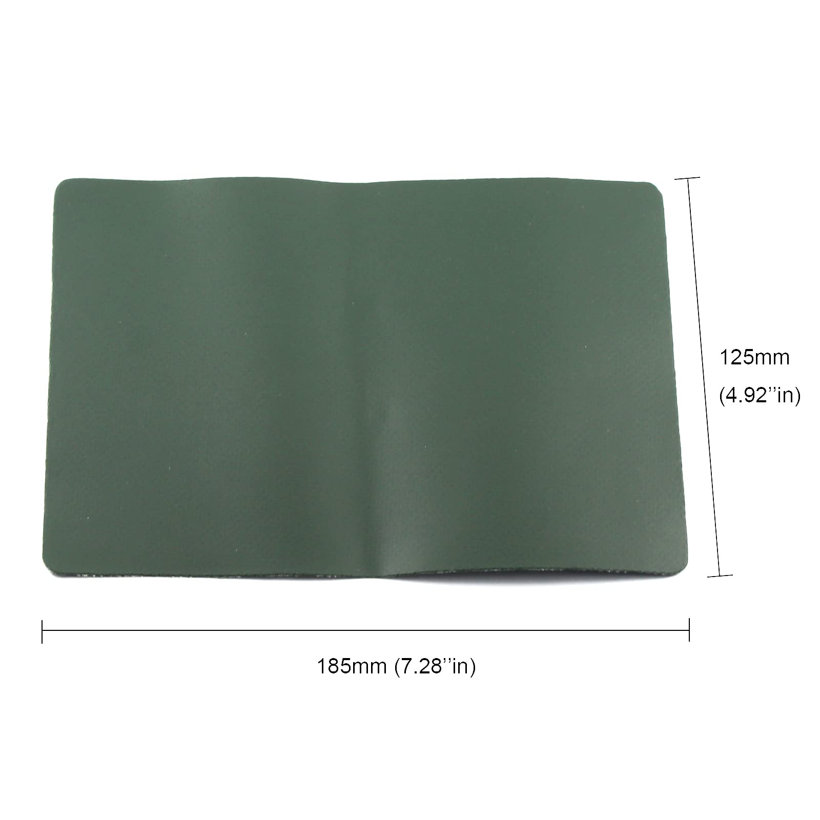 Lot de 6 rustines de réparation en PVC robuste avec colle 185 mm x 125 mm en caoutchouc imperméable pour bateau gonflable, canoë, kayak