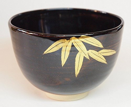 Amazon | 抹茶茶碗 膳所 ぜぜ茶碗 竹絵 岩崎新定作 | すいぎょく園