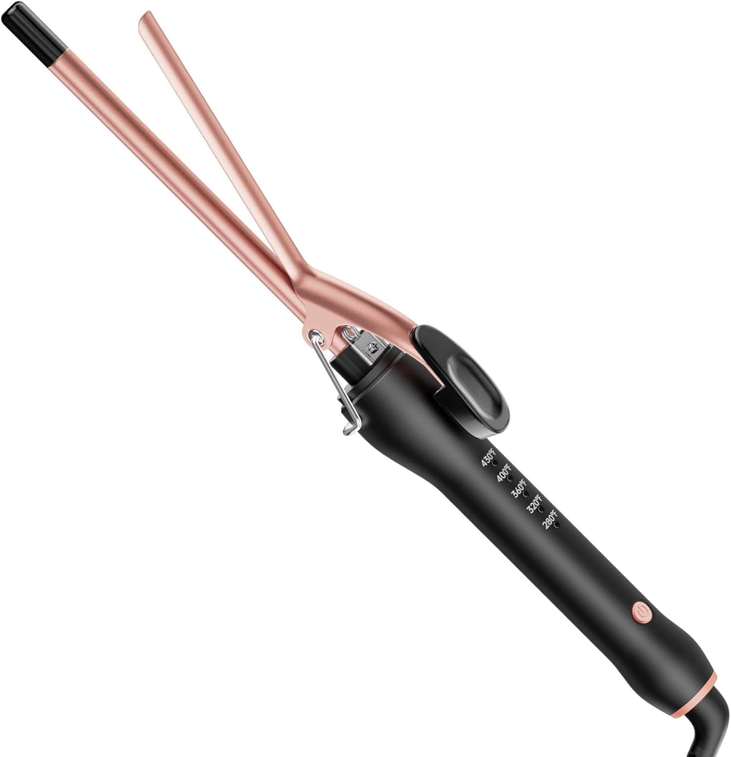 3/8 Inch Small Curling Iron Wand for Short & Long Hair, Ceramic Small Barrel Curling Iron 9mm Thin Curling Wand for Tight Curls with 5 Adjustable Temperature, Heat Resistant Glove Included 3/8 Inch curling iron