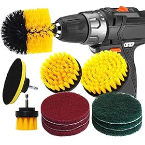 Rain Queen Boorborstel, 10 stuks elektrische reinigingsborstel, Power Scrubbing Brush, boorborstel, tegels, auto…