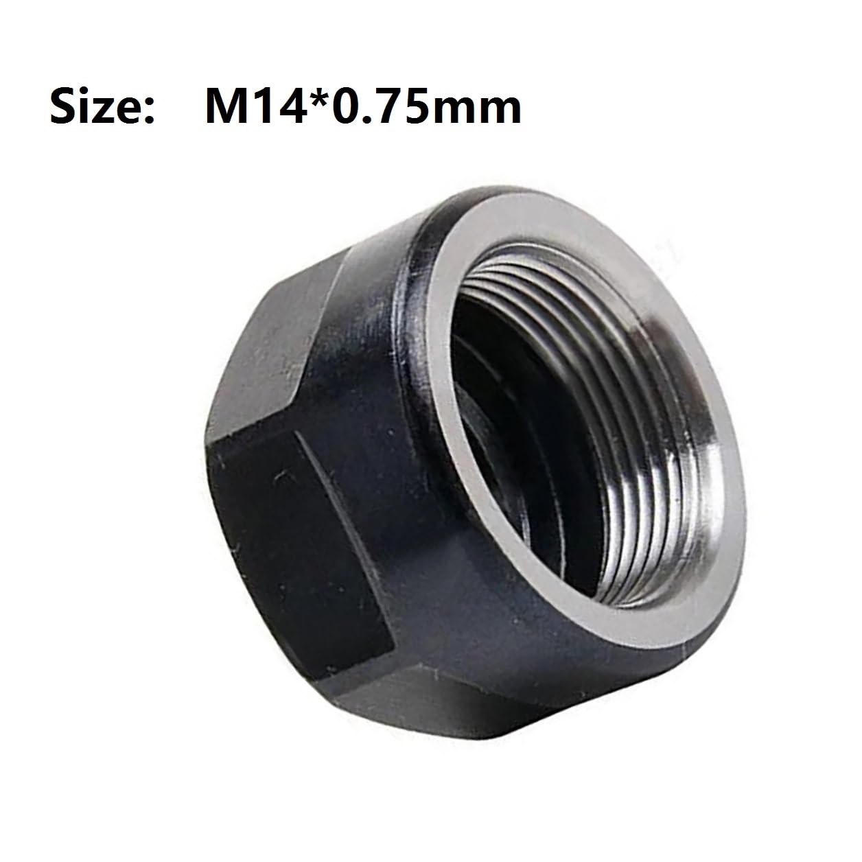 4 szt. M14 * 0,75 mm metalowa nakrętka mocująca tuleję zaciskową, nakrętka uchwytu typu ER11 A do uchwytu tokarskiego