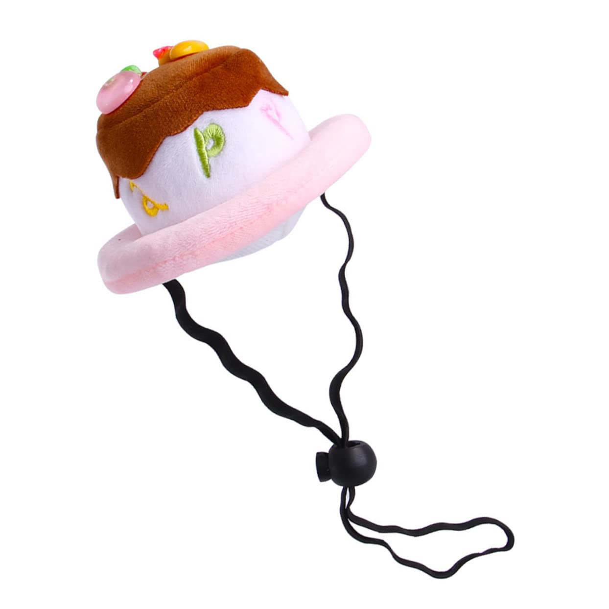 VANZACK 1Pc Adorable Plush Pet Birthday Cap Comfortable Cat and Dog Headgear for Parties Festivals and Daily Wear Photo Prop and Decoration for Pets Elastic Band Fits