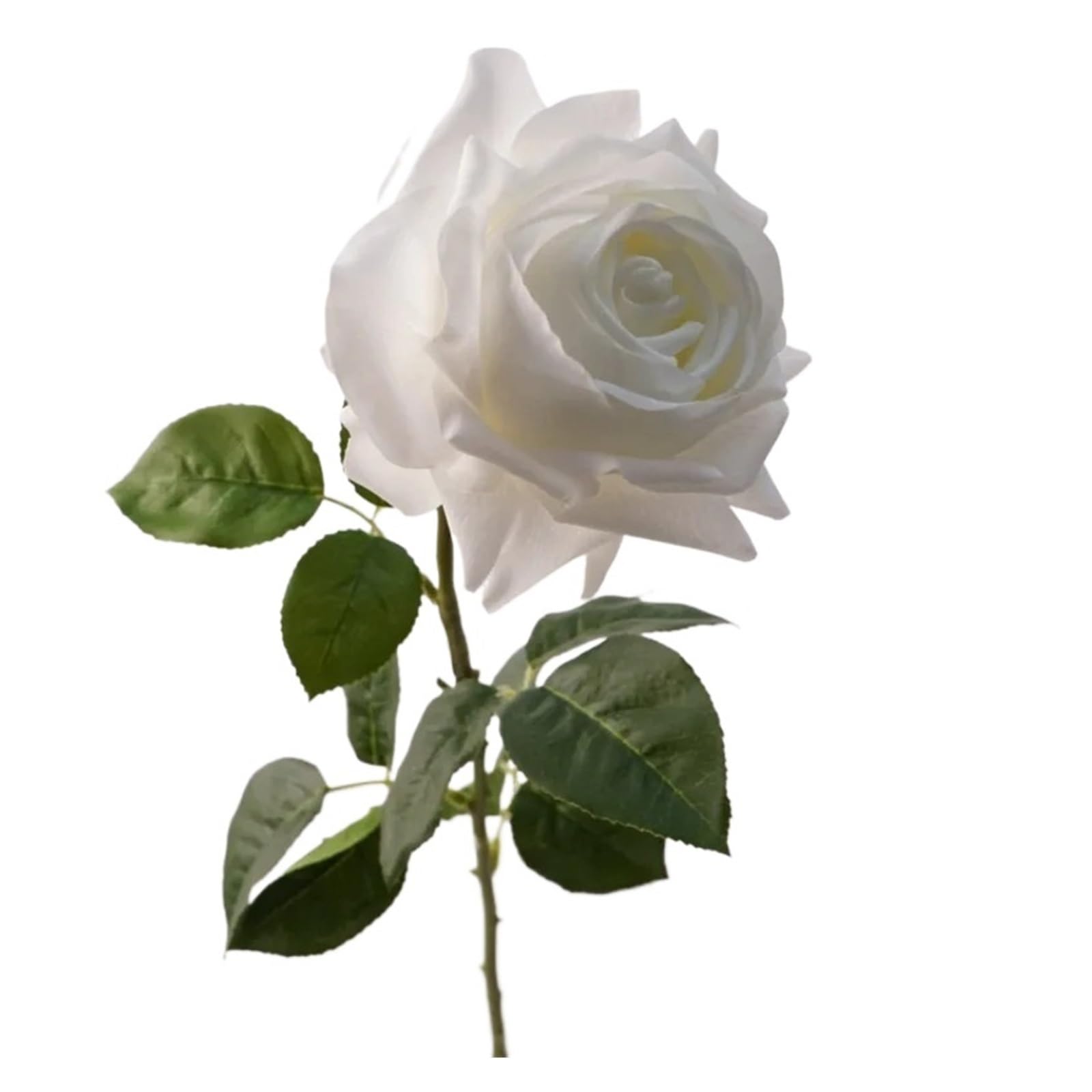 Casetlong 5Pcs Faux Flowers Artificial Wedding Decor Party Flower Arrangement Home(White)