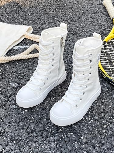 Boys and Girls High Top Children's Canvas Shoes Fashion Street Dance White Campus Shoes Outdoor Leisure Sneakers Shoes2