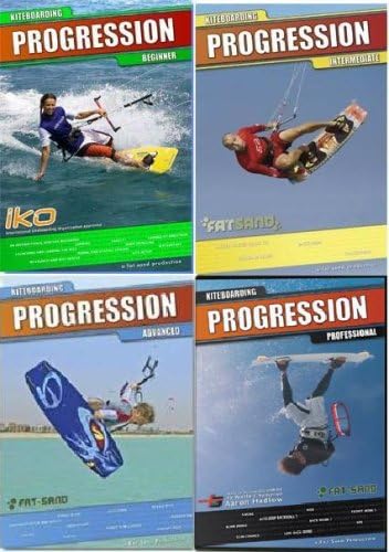 Progression Kiteboarding - Beginner, Intermediate, Advanced & Pro - 4 DVD S