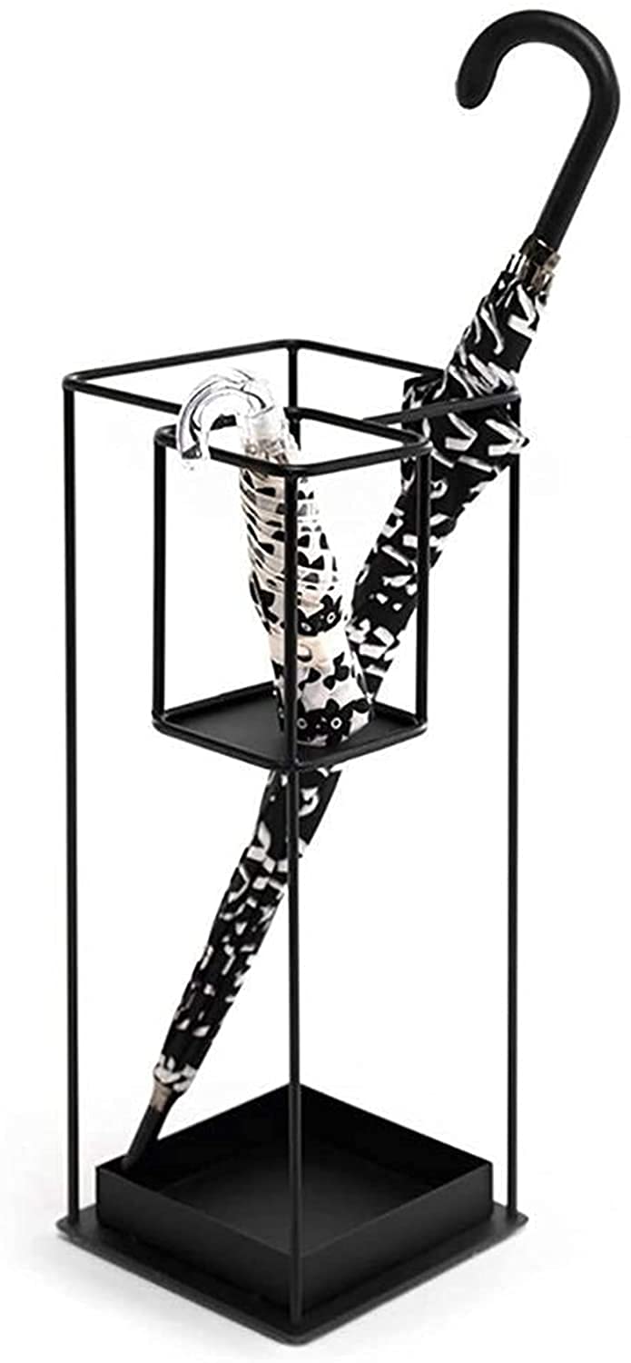 Rangement parapluie gain de place compact en fer forgé durable 60cm