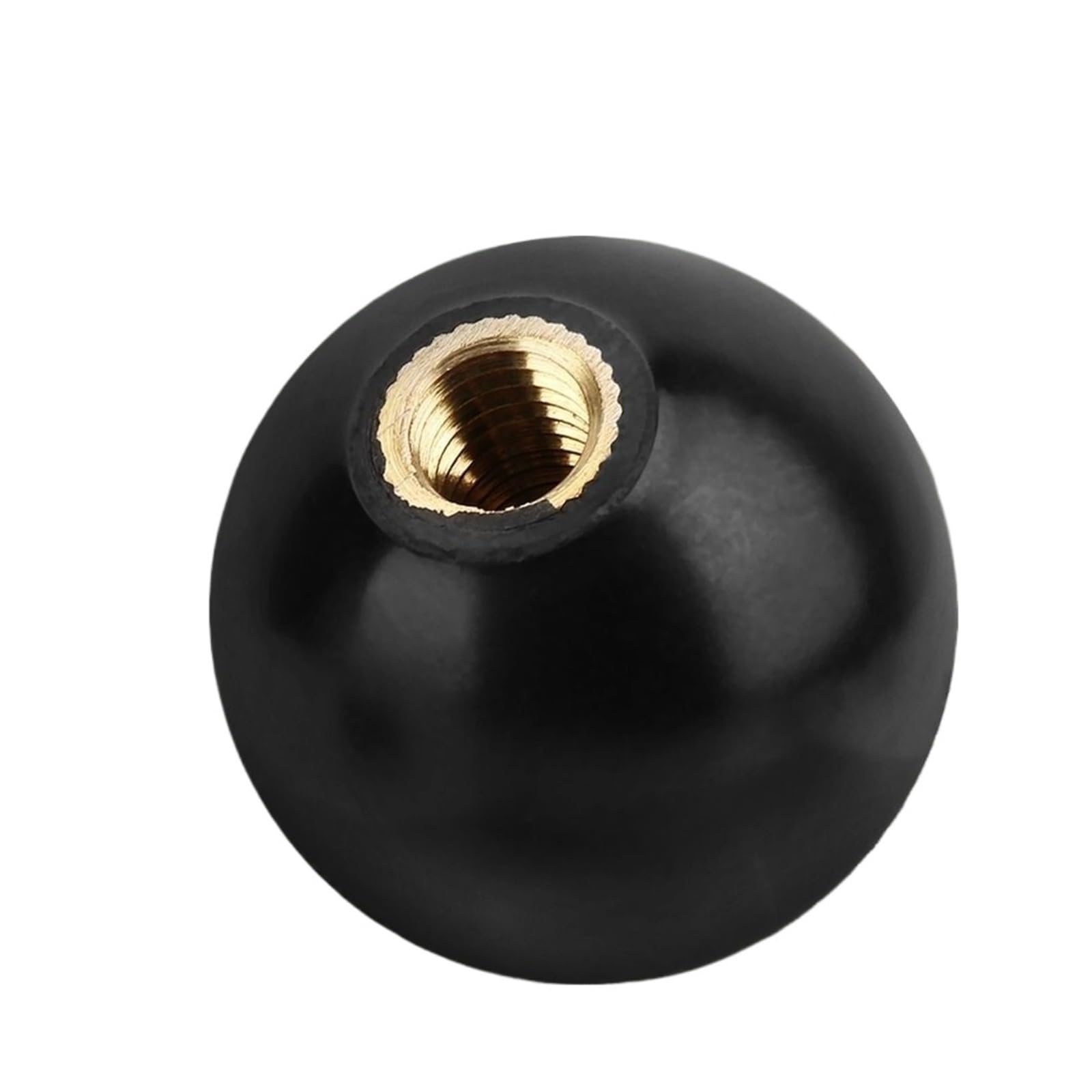 GKIRQVPE Threaded Ball Knob， Threaded Ball Knobs 5 Pack Black Bakelite Brass Insert M6-M12(M12-40mm)
