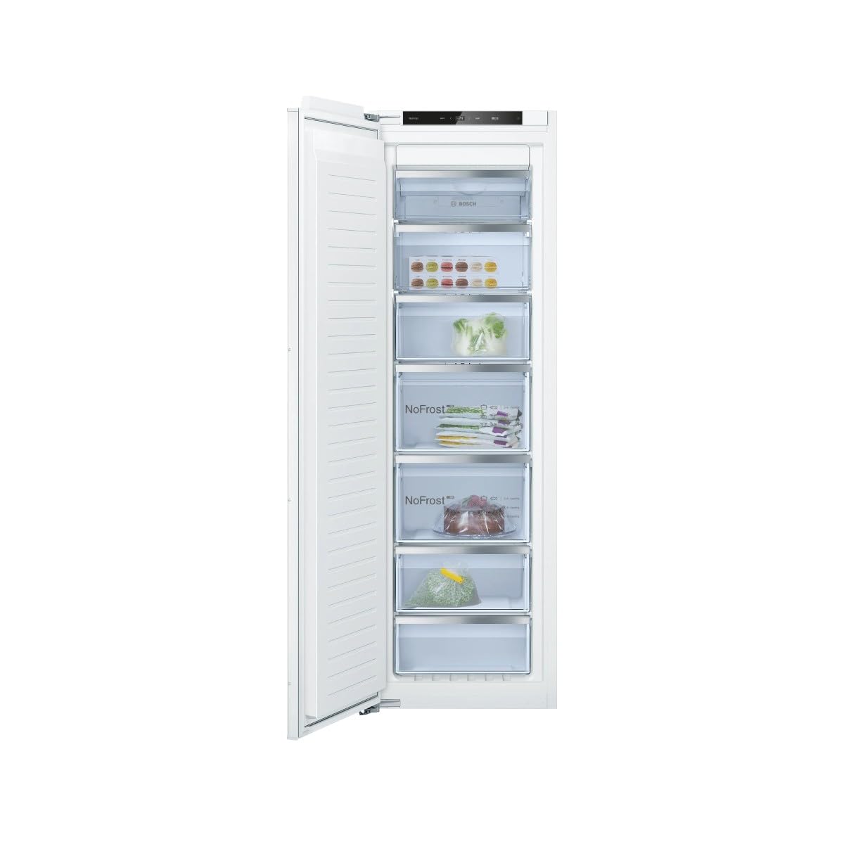 Bosch GIN81VEE0, Serie 4, Congelatore armadio, Da incasso, 177.2 x 55.8 cm, 212 L