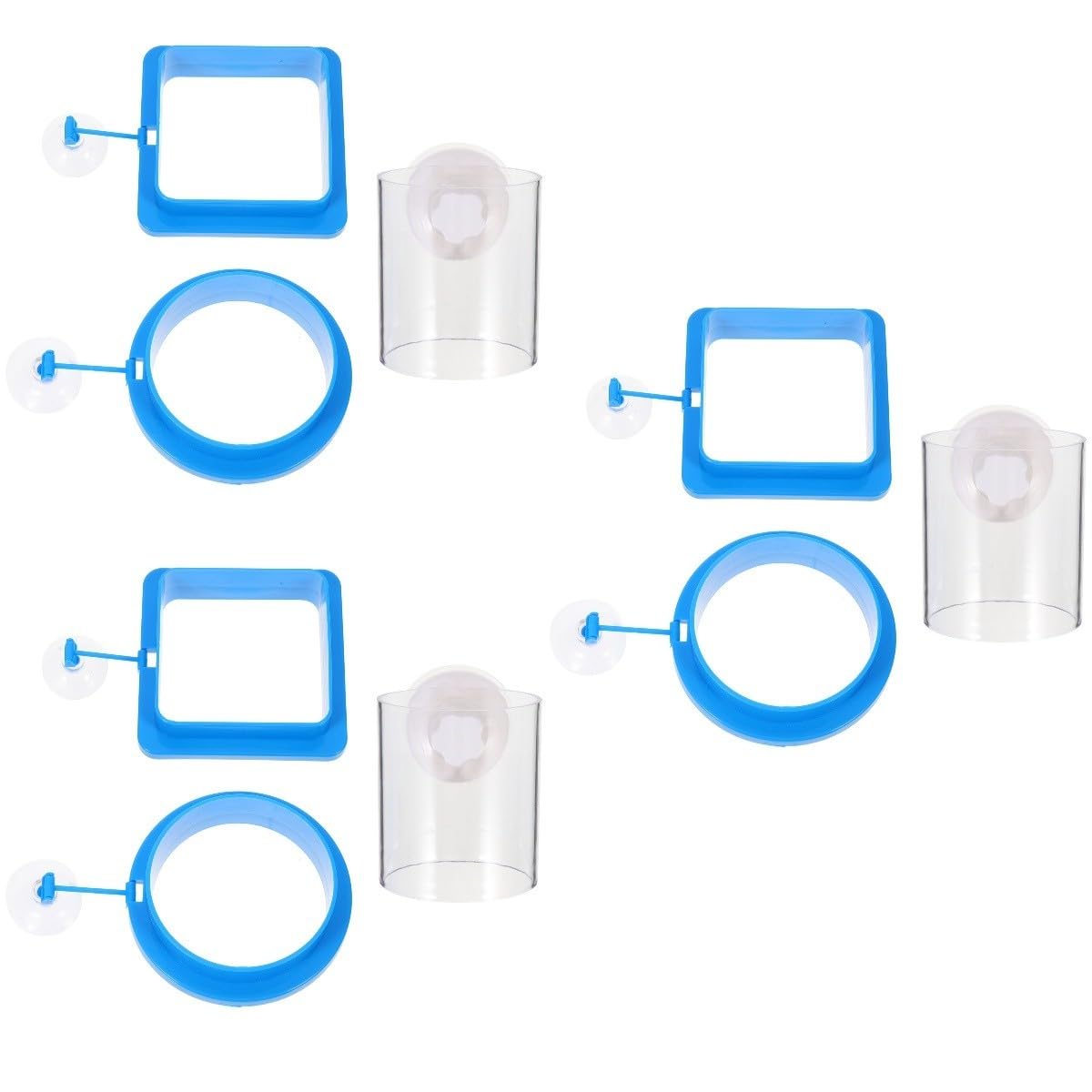 BESPORTBLE 9stücke Teiliges Fischfütterungsringe Floating Feeding Circles Für Aquarien Mit Starken Saugnäpfen Installieren Geeignet Für Verschiedene Fischgrößen Und Arten