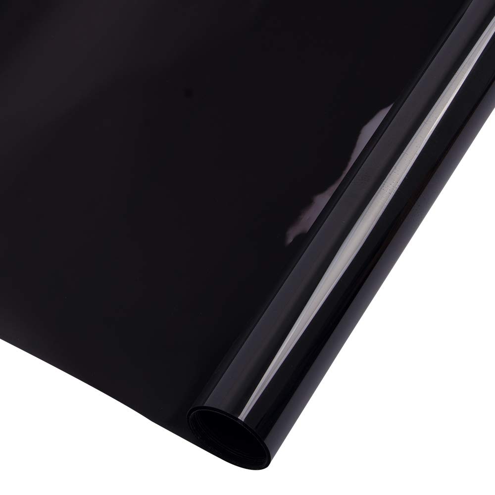 Laminas Para Tintar Lunas Coche Película de ventana negra oscura Uva Prueba Nano cerámica Solar Tinte Side Window Película Pegatina de la ventana Foils Ancho: 50 cm/20 " LáMina Tintado De Lunas(50x800