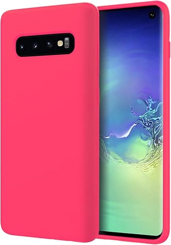 Zuslab Funda compatible con Samsung Galaxy S10, funda protectora de goma de gel de silicona, delgada y rígida a prueba de golpes, funda protectora