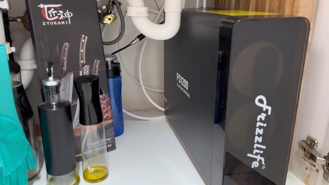 Image of Frizzlife 1200GPD Reverse Osmosis Water Filter, NSF /ANSI 42&58&372 Standards, 11-Stage Tankless RO Water Filtration System, Under Sink, 3:1 Pure to Drain, Smart Faucet, Reduce PFAS, BPA Free, PD1200