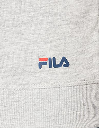 FILA Unisex Classic Pure Hoody Sweatshirt à Capuche, Bros Gris Clair chiné, XS Taille Normale Mixte