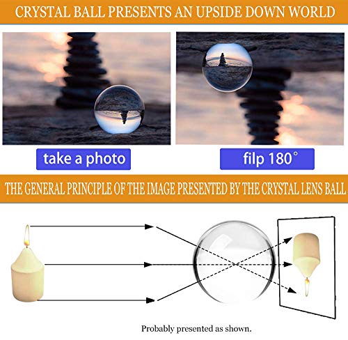 MerryNine 80mm K9 Crystal Ball with Metallic Stand