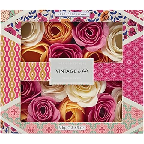Vintage & Co Fabric and Flowers Soap Flowers Cover