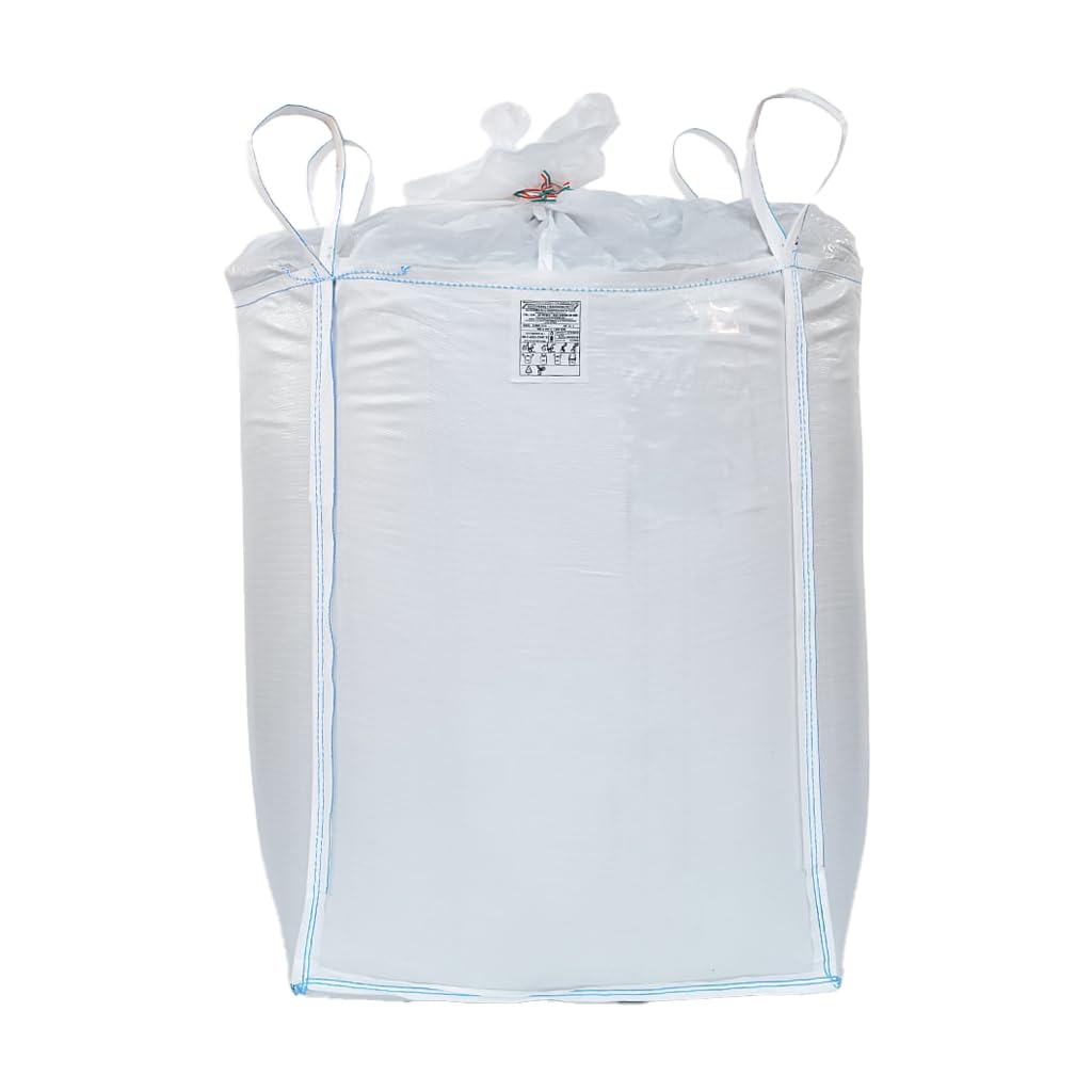 Big Bag Per Rifiuti 1000 Kg - 90x90x120 Cm, Polipropilene, Chiusura A Caramella