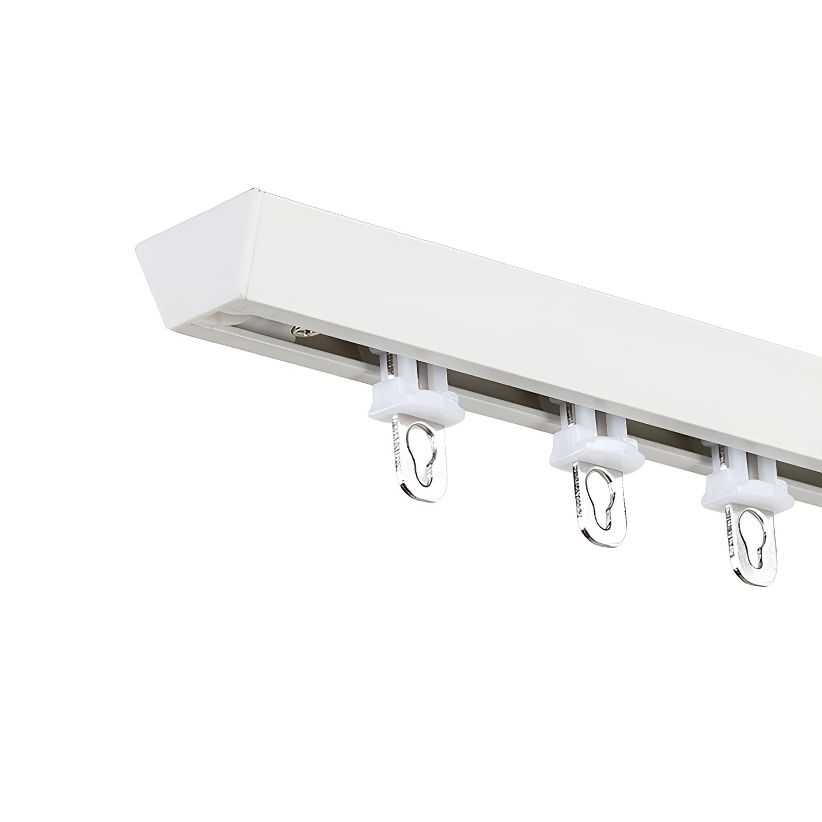 WQPMNYG Aluminum Sliding Ceiling Track for Curt Room Dividers & Windows260cm/8.5ft (2 x 130cm) White Durable & Easy to Install