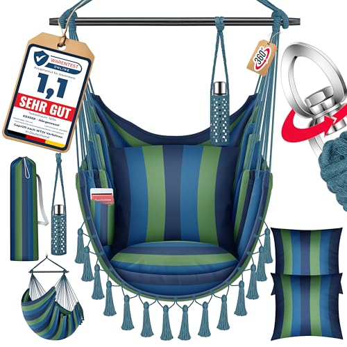 KESSER® Hängesessel Safari XXL Hängestuhl für Erwachsene & Kinder...