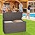 100 Gallon Large Deck Box Outdoor Storage Box with Lockable Lid, Waterproof UV Resistant Resin Storage Bench 450 LBS Weight Capacity for Patio Furniture, Patio Cushions, Gardening Tools, Pool Supplies