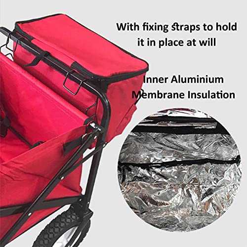 Collapsible 15L Insulated Cooler Bag with Trolley Cart - Perfect for Outdoor Picnics BBQs Camping and Golf - Versatile Storage for Frozen Foods and Drinks - Image 3
