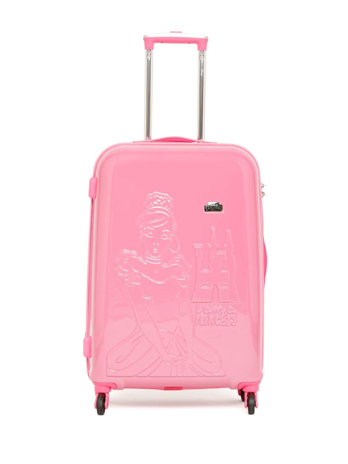 Mickey Emboss Polycarbonate 65 cms Pink Check-in HardSided Luggage-image-31