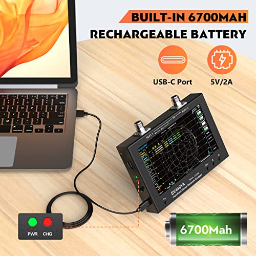 image for SeeSii 7 Inch NanoVNA 50kHz-4.4GHz Vector Network Analyzer, Upgraded S