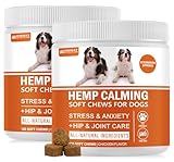 Hеmp Calming Chews for Dogs - Chicken Flavor Soft Chews - Dog Calming Treats Supplement for Storm Anxiety, Sleep, Relaxing, Separation Aid, Stress, Hyperactivity Relief - All Ages & Sizes - 240 Count