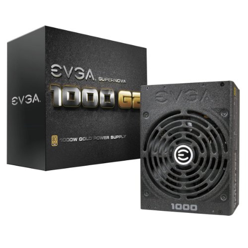 EVGA SuperNOVA 1000 G2 80+ GOLD, 1000W Fully Modular NVIDIA SLI and Crossfire Ready 10 Year Warranty Power Supply 120-G2-1000-XR