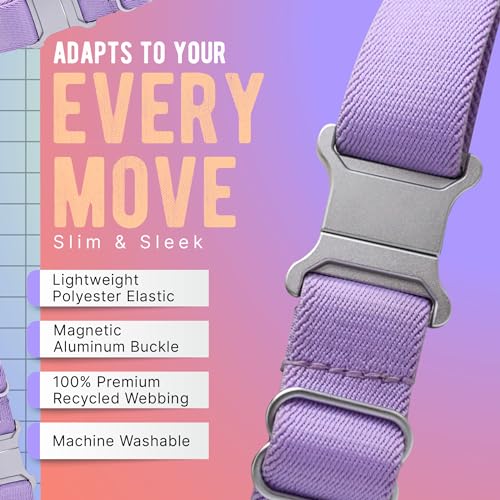 Braxley Wonder Belt | Magnetic Aluminum Buckle Adjustable Lightweight Belt For Men & Women | Machine Washable2