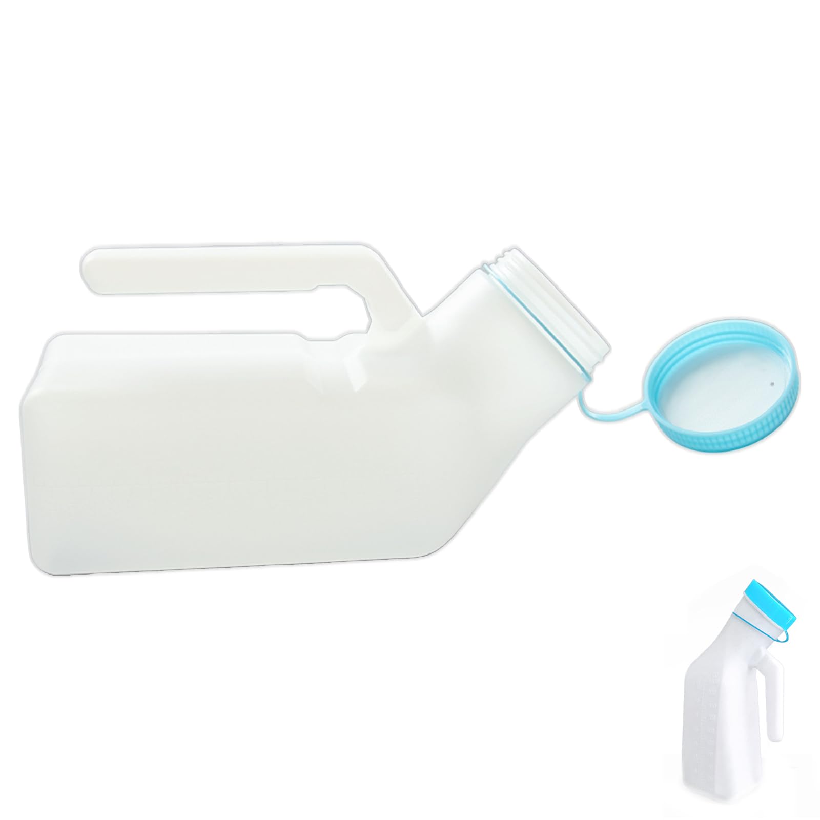 Amazon | LKCCTK 尿瓶 男性用尿器 口径が広い 1000mL 大容量 漏れ防止