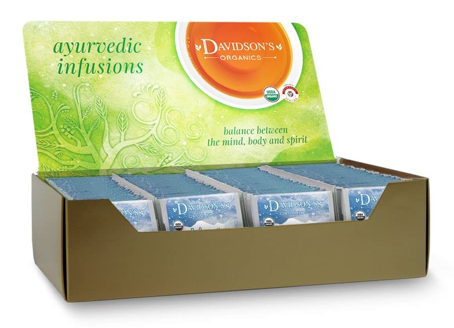 Davidson's Organics, Infusiones ayurvédicas, descongestivo, 100 bolsas de té envueltas individualmente