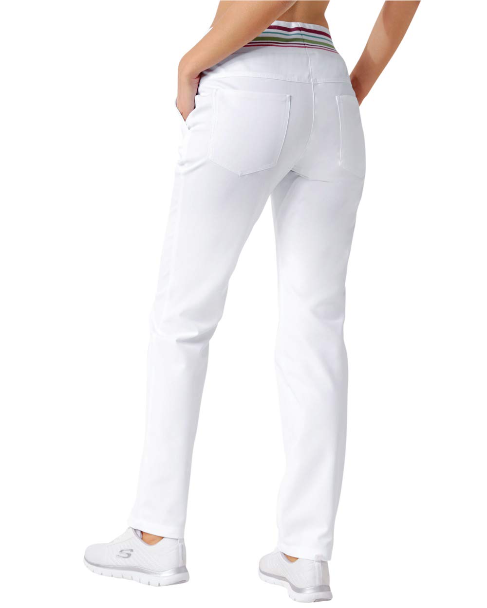 CLINIC DRESS Hose Damen-Hose Bequeme Beinweite Schrittlänge ca. 80 cm gerades Bein 60 Grad Wäsche