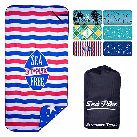 Sea Free Toalla de Playa de Microfibra de Verano 90x180cm Cover