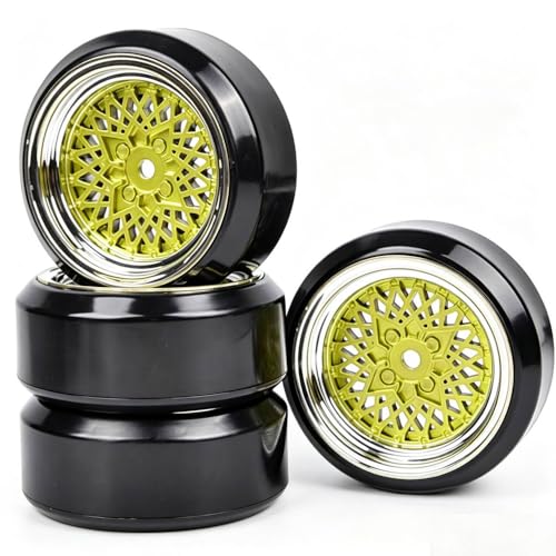 4Pcs Gold BBS Mesh Drift Wheels