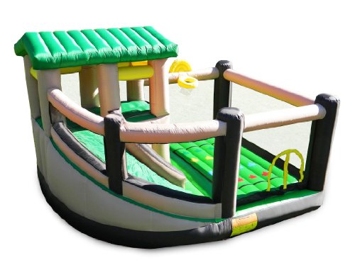 image for Island Hopper Fort All Sport Recreational Kids Bounce House with Fort 