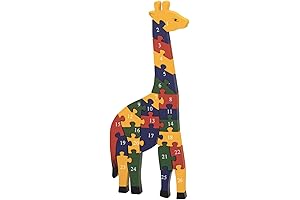 Bits and Pieces Educational Alphabet Giraffe Puzzle: Engage in Playful Learning