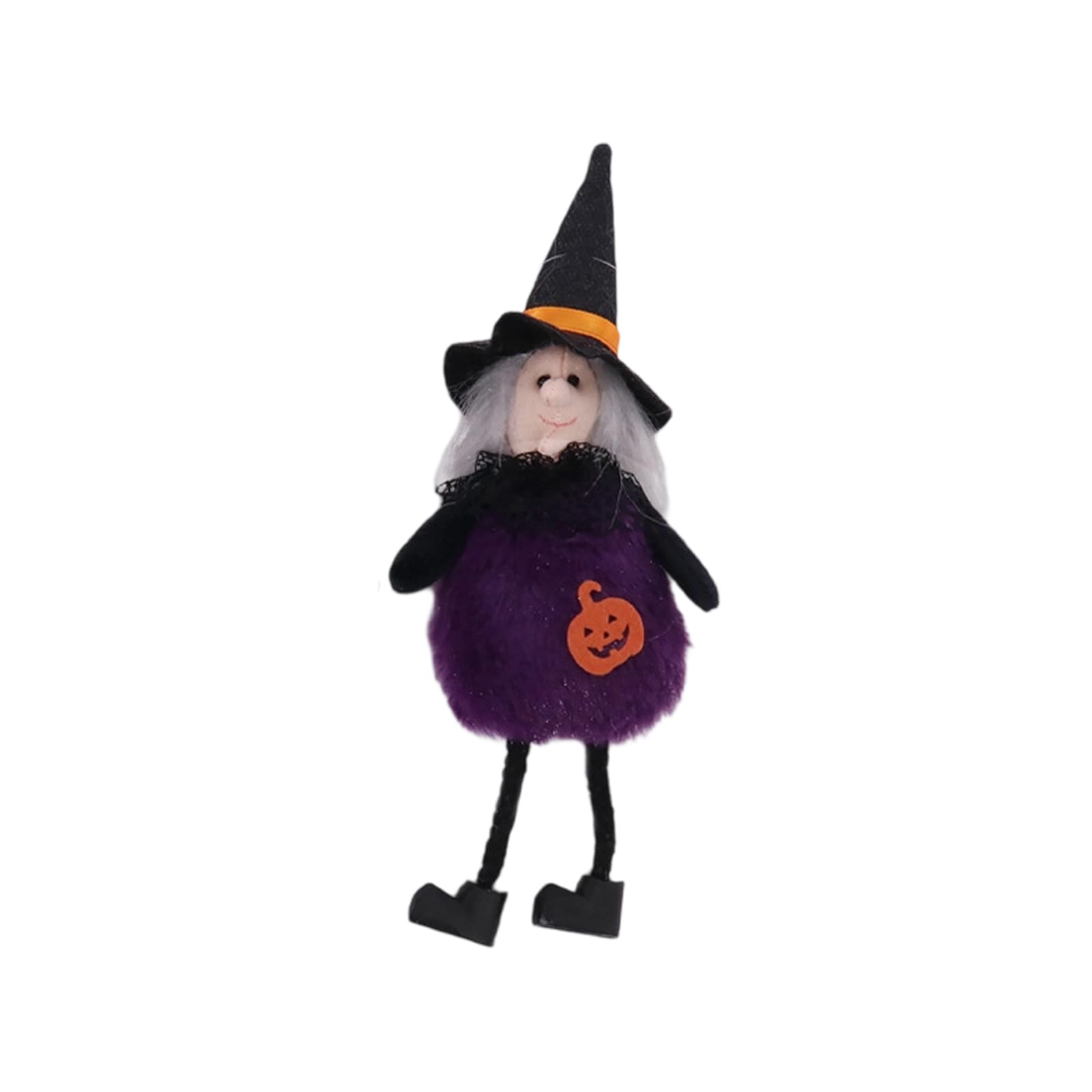 Tsophreniq Fabric Witch Pumpkin Ornament Halloween Decoration for Classroom Kids Room Shelves Themed Event Fabric Halloween Witch Pumpkins Wall Hanging Sturdy Holiday Decoration for Indoor Outdoor