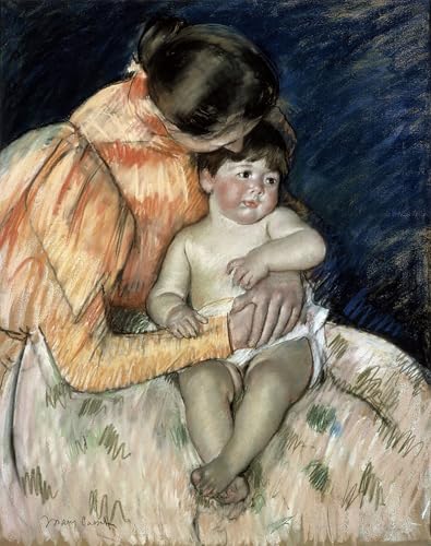 Toile Mary Cassatt Mère et enfant pour sublimer un mur vide avec un portrait artistique