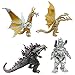 TNMV Godzilla Figuren Dekoration 4 Stück Godzilla Modell Ornamente Geburtstagsanzug,Dinosaurier Spielzeug Set,Actionfigur Spielzeug Dino Modelle für Kinder Geschenk Wohnkultur