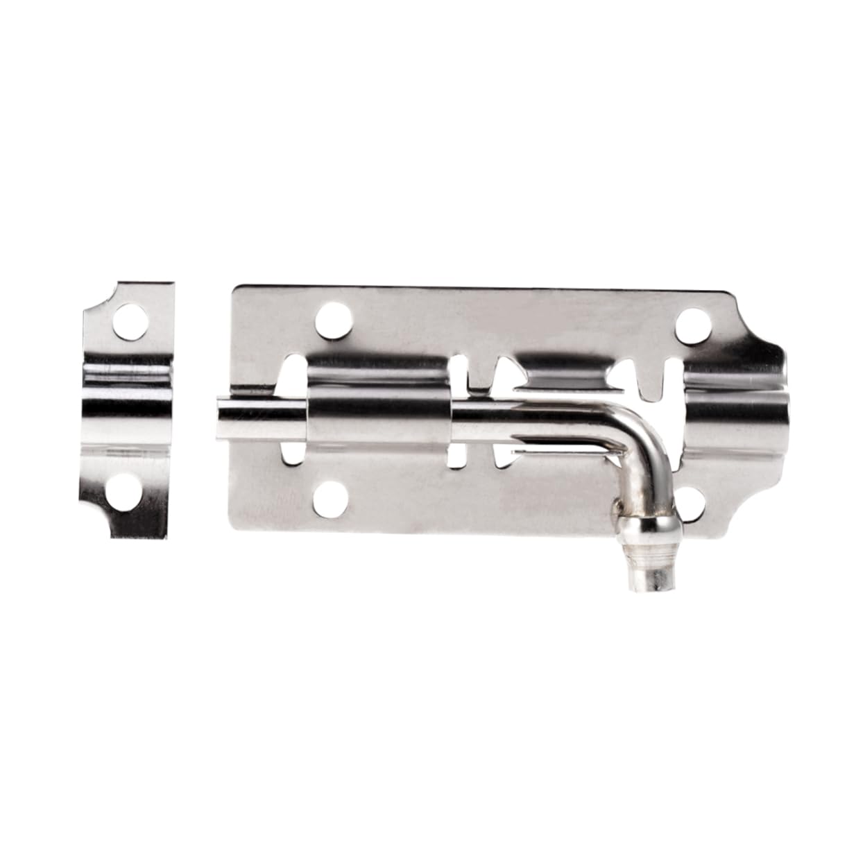 HOMSFOU 12pcs Door Latch Lock Bolt Chest Sliding Lock Security Barrel Latch Door Locks Door Safety Slide Lock Safety Bolts Doors Lock Metals Cabinets Slide Door Safety Lock Stainless Steel