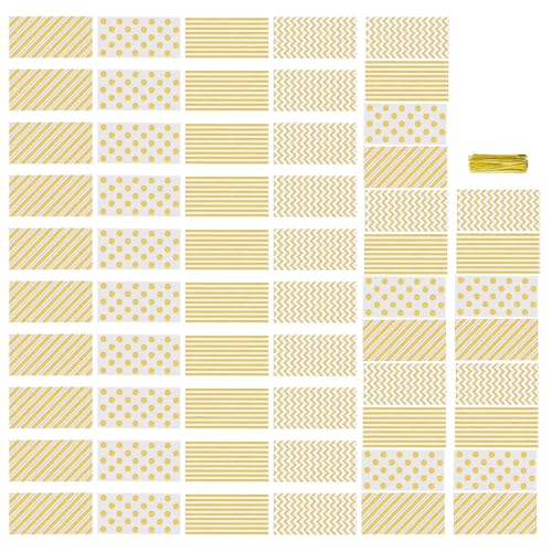 60PCS装飾セロファングッディーバッグパーティーのためのひねりエレガントなキャンディーパッケージバッグイベントパーティー用品セロファンバッグ