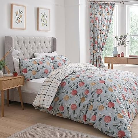Dreams & Drapes Botanical Fruit Duvet Set Cover