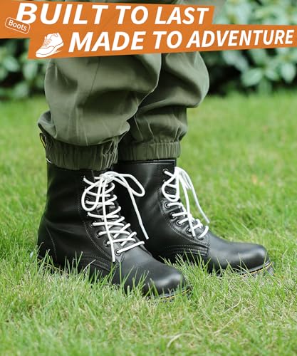 Image of Handshop 2 Pairs Round Boots Shoelaces, Heavy Duty Outdoor Shoe Laces | Replacement Shoestrings for Hiking, Running, Sporting Shoes and Work boots, Sturdy and Robust, 28 Colors, 30-63 inch Length