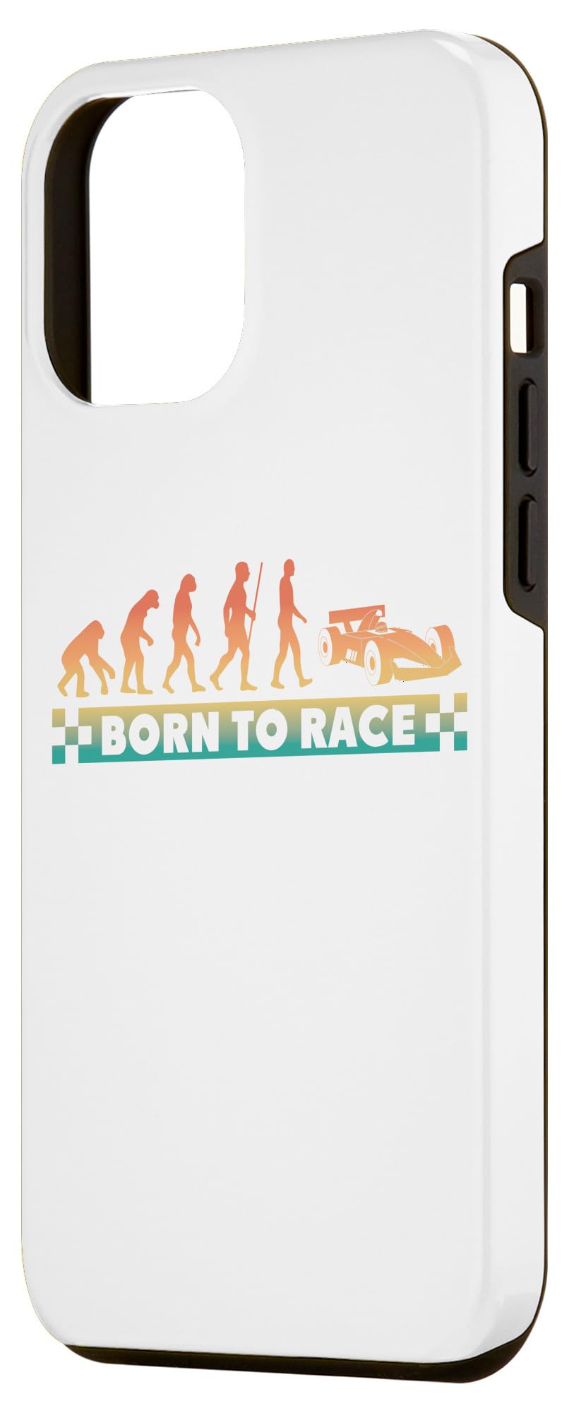 iPhone 14 Plus Retro Born to Race - Vintage Racer Racing Evolution Case - Image 2