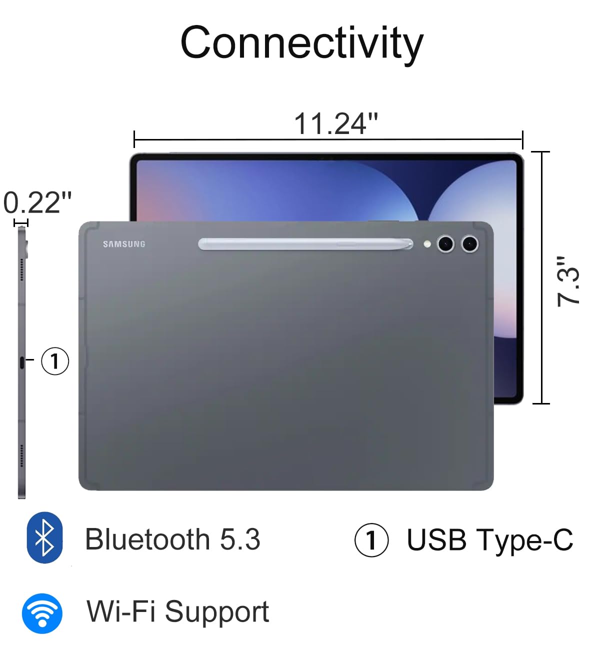 Galaxy Tab S10＋/12.4型/RAM 12GB/ROM 256GB Amazon.com : Samsung Galaxy Tab S10+ Plus 12.4” 256GB Android