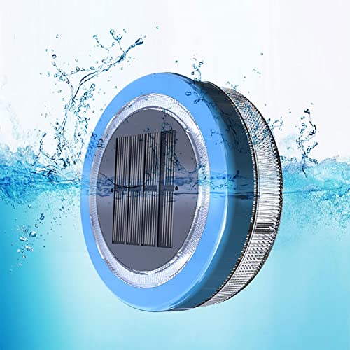 Luz solar para piscina, luzes flutuantes para lago, piscina à prova d'água, lâmpada decorativa com luz azul, luz noturna para lago, festa, jardim Baodan