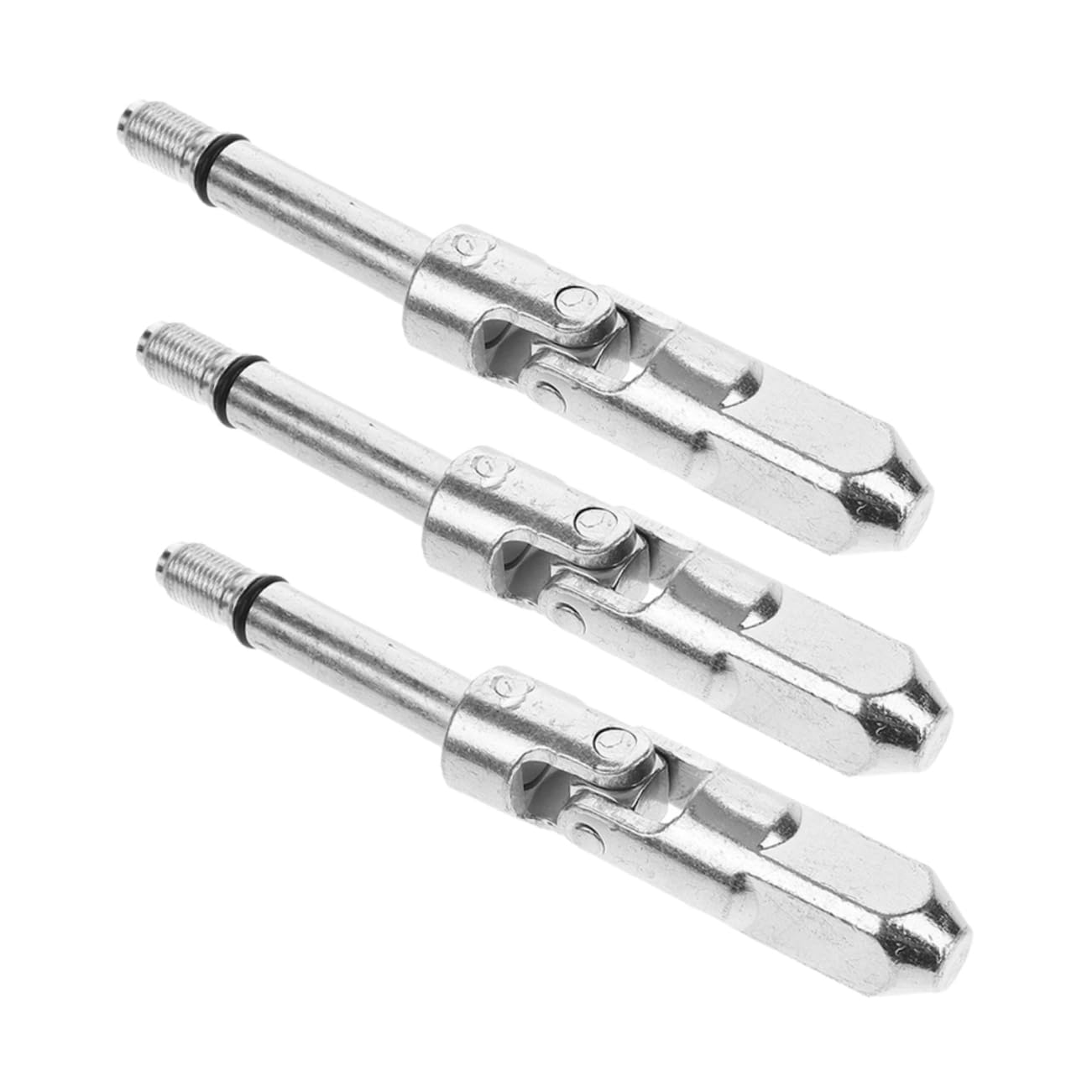 Accessori per Cric Idraulico per Auto 3pezzi Acciaio Argento | Albero Snodo Regolabile, Asta Controllo Discesa, Officina e Applicazioni Meccaniche